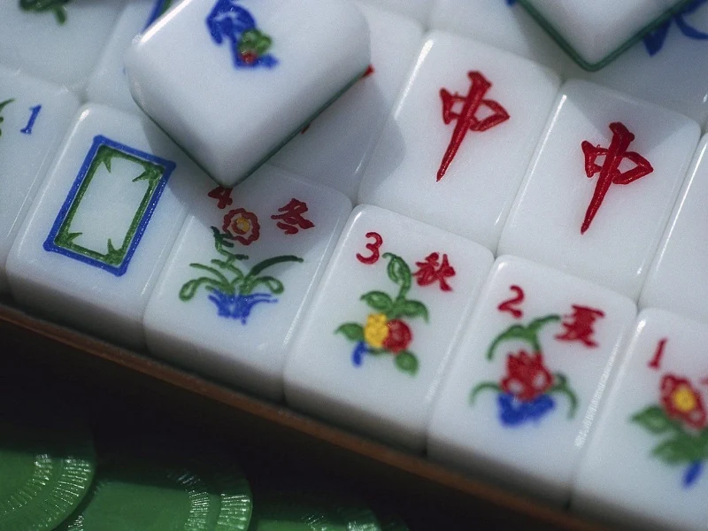 The most frequently used deck of cards in mahjong tiles