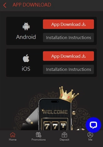 Step 2: Click to download the app for the IOS operating system.